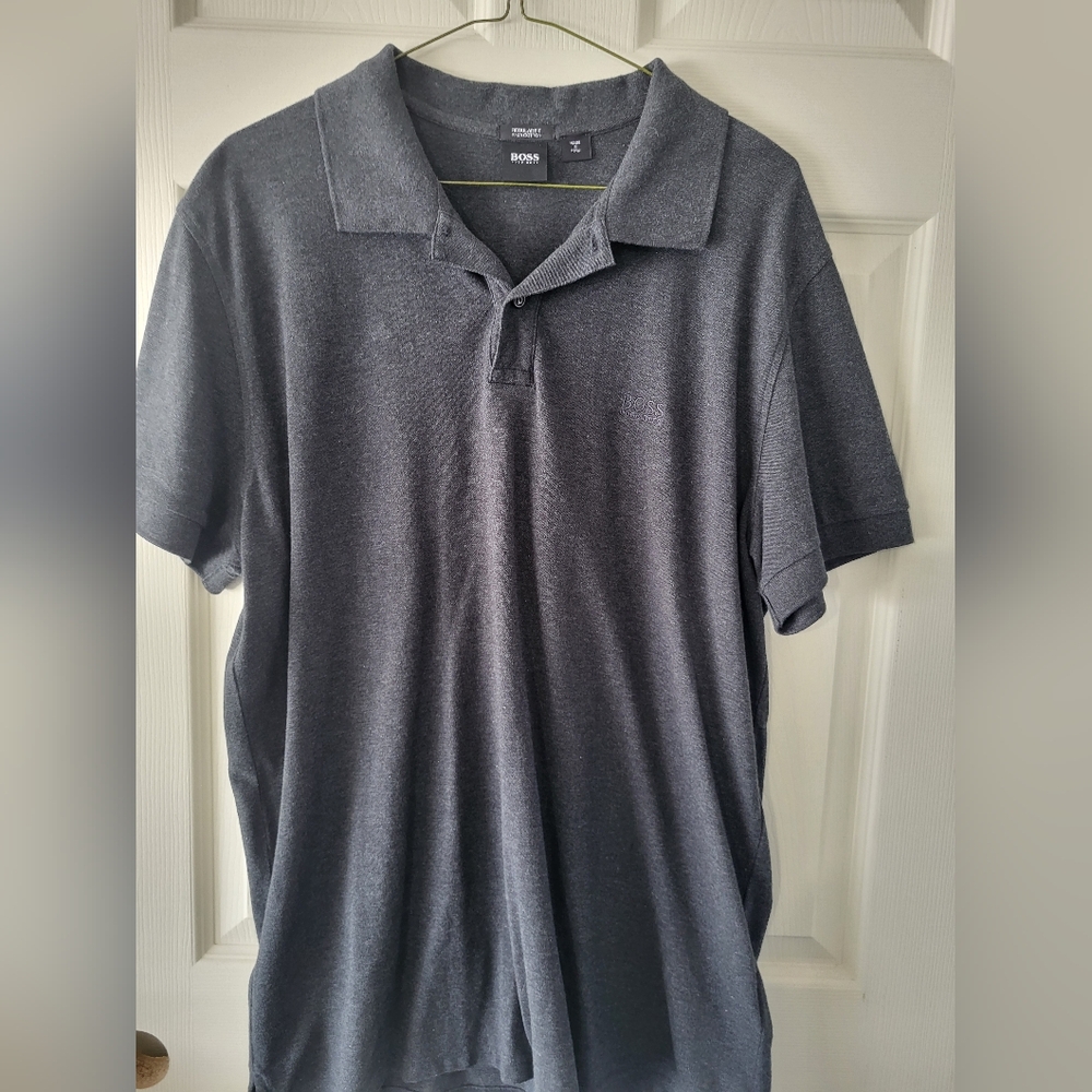 Hugo Boss grey polo Sz XXL